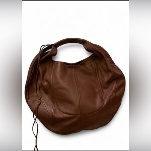 HOBO✨ eclipse Rich Brown Authentic Leather Hobo Bag